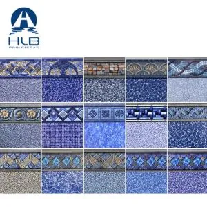 Überlappende Poolfolie